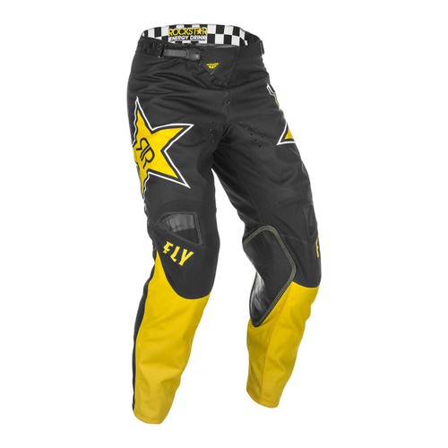 Fly Racing Kinetic Rockstar Black MX Motocross Off Road Pants Men's Size 28 - 第 1/1 張圖片