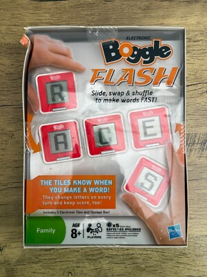 Hasbro Electronic Boggle Flash Slide Swap Shuffle Spiel Wort Familie Spaß Alter 8+