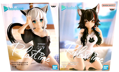 Mio Ookami Fubuki Shirakami Hololive IF Figure Set of 2 Relax time BANDAI Prize