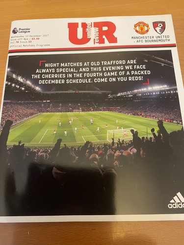 Manchester United Home Football Programmes 2017/2018 #79 - select from dropdown - Picture 27 of 32