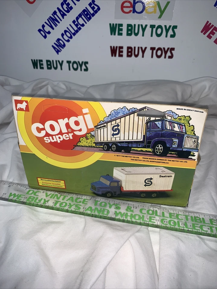 corgi super seatrain Scania container truck from 1978 - Image 4 of 4