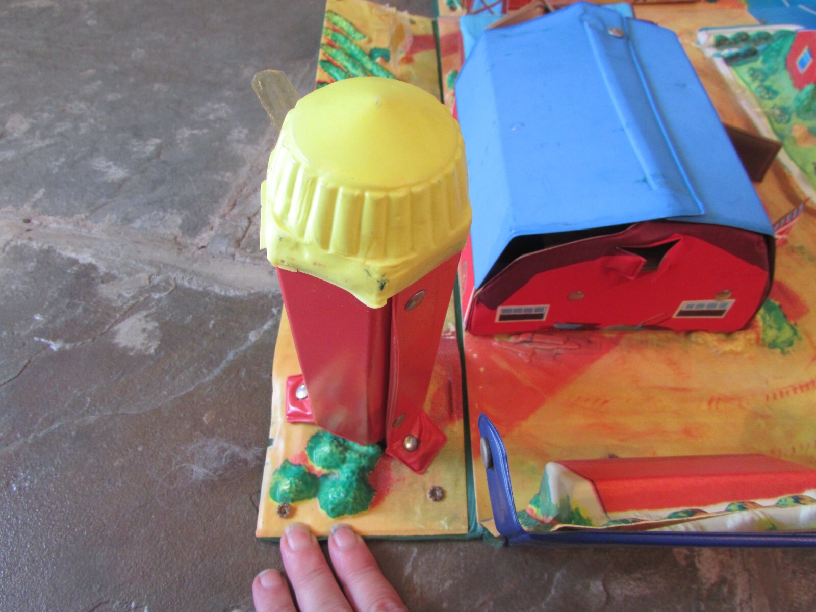 1970 Lesney Matchbox Country Playset Plastic Carry Case Vintage Toy Car