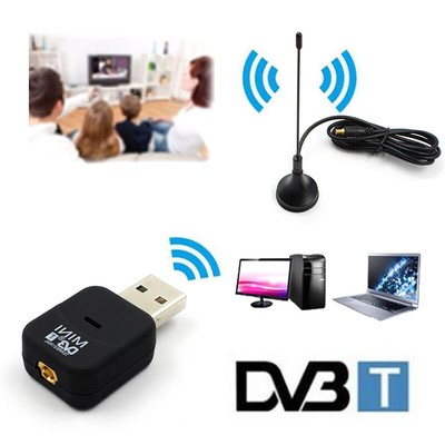 Digital DVB-T2/T DVB-C USB 2.0 TV Tuner Stick Receiver with Remote Con.h7