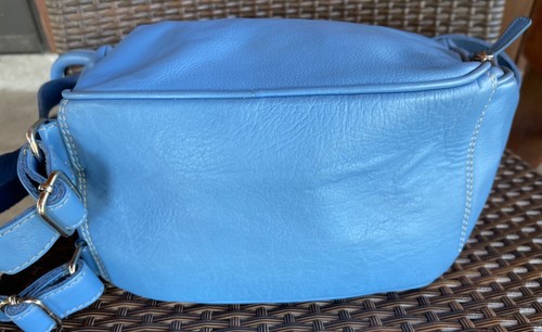 ILI New York NEW Sky Blue Convertible Shoulder Bag Satchel Sling Backpack - Picture 10 of 13