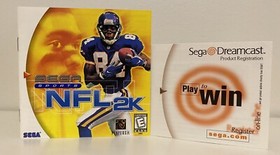 NFL 2K (Sega Dreamcast, 1999) Complete CIB With Registration Card￼￼