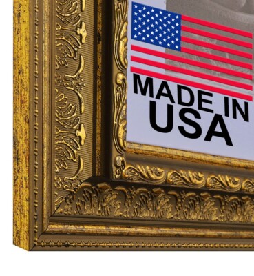 3-1/2'' Rustic Gold Picture Frame 11x14 12x18 16x20 24x36 30x40 36x36+ 104-G