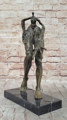 Salvador Dali Abstract Modern Art Bronze Sculpture Marble Statue Home Decor Nude - Picture 3 of 5