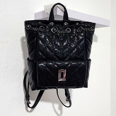 KARL LAGERFELD Lafayette Quilted Backpack And VS Handbag Charm Lafayette Shoulder Black With Charms | Shoulder Bags | Karl  main image 3
