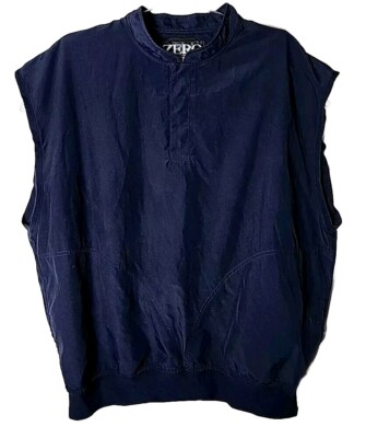 Zero Restriction Men XL Golf Outerwear Microfiber Sport Pullover Blue Vest