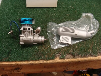 Thunder Tiger Pro 46 RC Plane engine with muffler as shown - AS IS