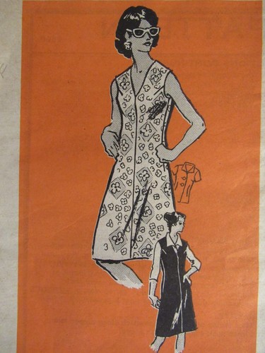 VTG 60s MAIL ORDER 4600 Misses Dress or Jumper & Blouse PATTERN 16.5/39B FF - 第 1/2 張圖片