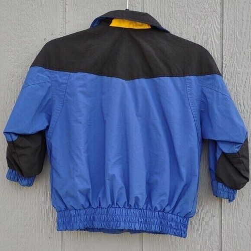 Vtg The Rugged Bear Ski Jacket Blue Snap Front Boy Sz 6 Outdoor Gorpcore Pockets - Picture 2 of 16