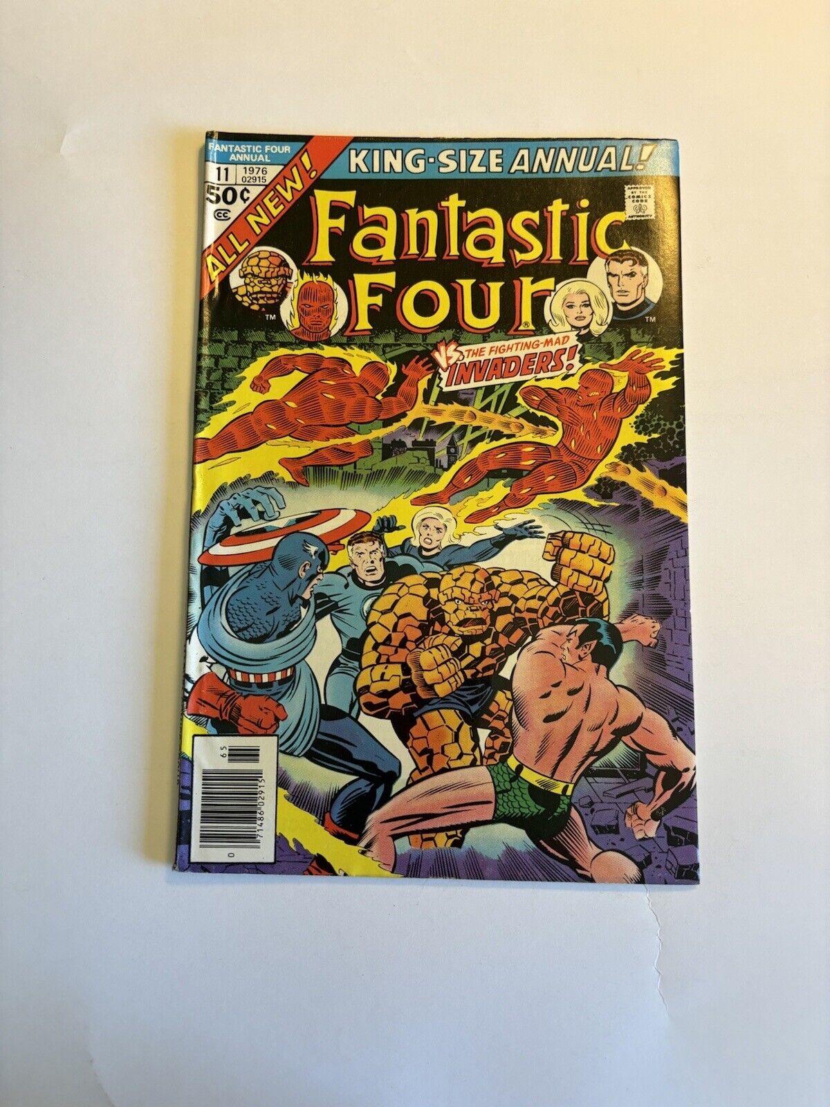 Fantastic Four Annual  #11 Invaders Captain America Sub-mariner 1976