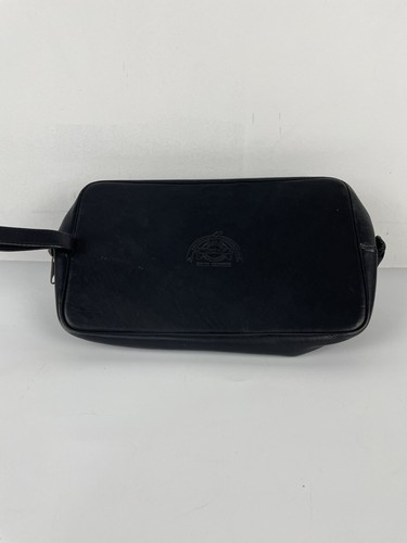 Genuine Dopp Travel Bag Satin Cowhide Black On the Go - Picture 9 of 10