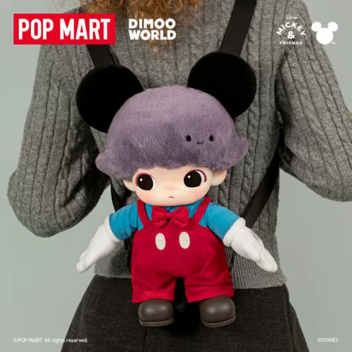 IN STOCK POPMART DIMOO WORLD × Disney Series Mickey Vinyl Plush Bag COOL - Picture 6 of 15