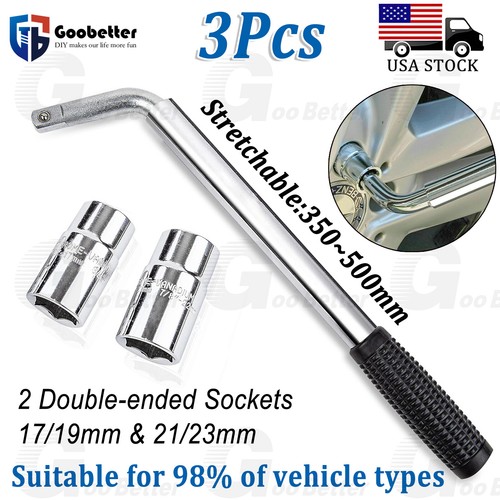 Wheel Lug Wrench Standard Sockets Telescoping Extendable Car Tire Nut Tool 4size - 第 1/14 張圖片
