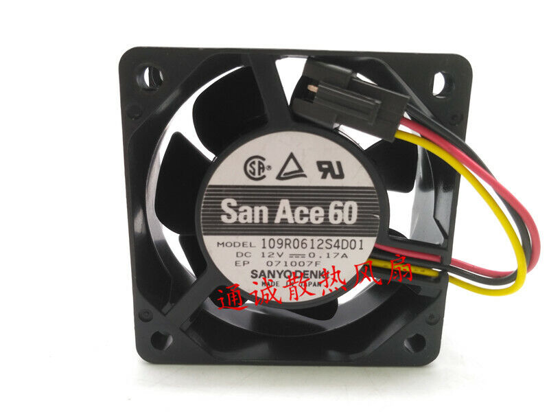 1pcs Sanyo San Ace 60 109R0612S4D01 12V 0.17A 6cm projector 1pcs Sanyo San Ace 60 109R0612S4D01 12V 0.17A 6cm projector