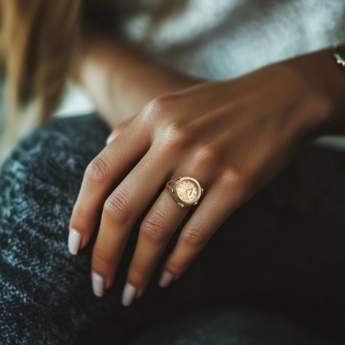 NEW Invicta Women's 17.5mm Angel Ring Quartz Black Tone FF Crystal 30m SS Watch - Bild 5 von 8