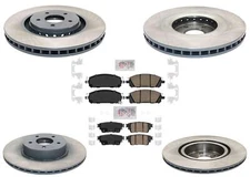 For Infiniti QX60 Nissan Pathfinder 2022 2023 2024 Coated Disc Brake Rotors Pads