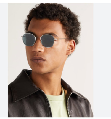 OLIVER PEOPLES ADES Titanium SUN 50mm in Blue POLAR MSRP$669 GREAT GIFT !!