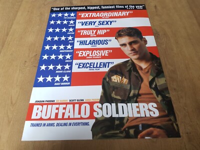 BUFFALO SOLDIERS Joaquin Phoenix ORIGINAL rare 2004 MOVIE POSTER MINT 21 YRS old
