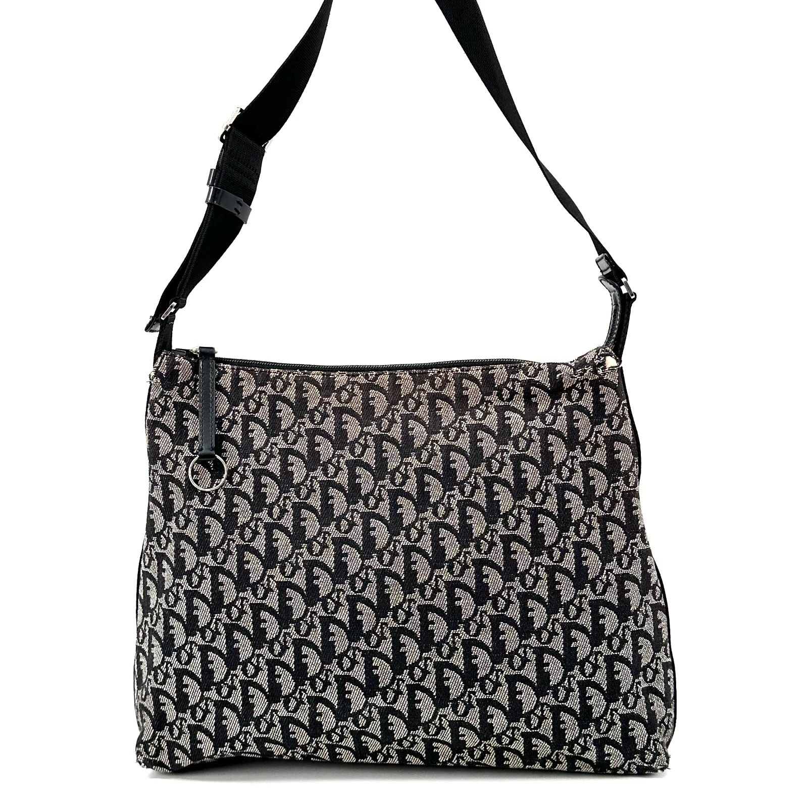 Sac bandoulière Dior Trotter sac messager toile gris marine