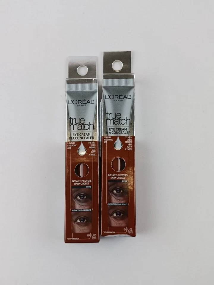 2 PACK L'OREAL TRUE MATCH EYE CREAM IN A CONCEALER C9-10 DEEP - Image 2 of 4