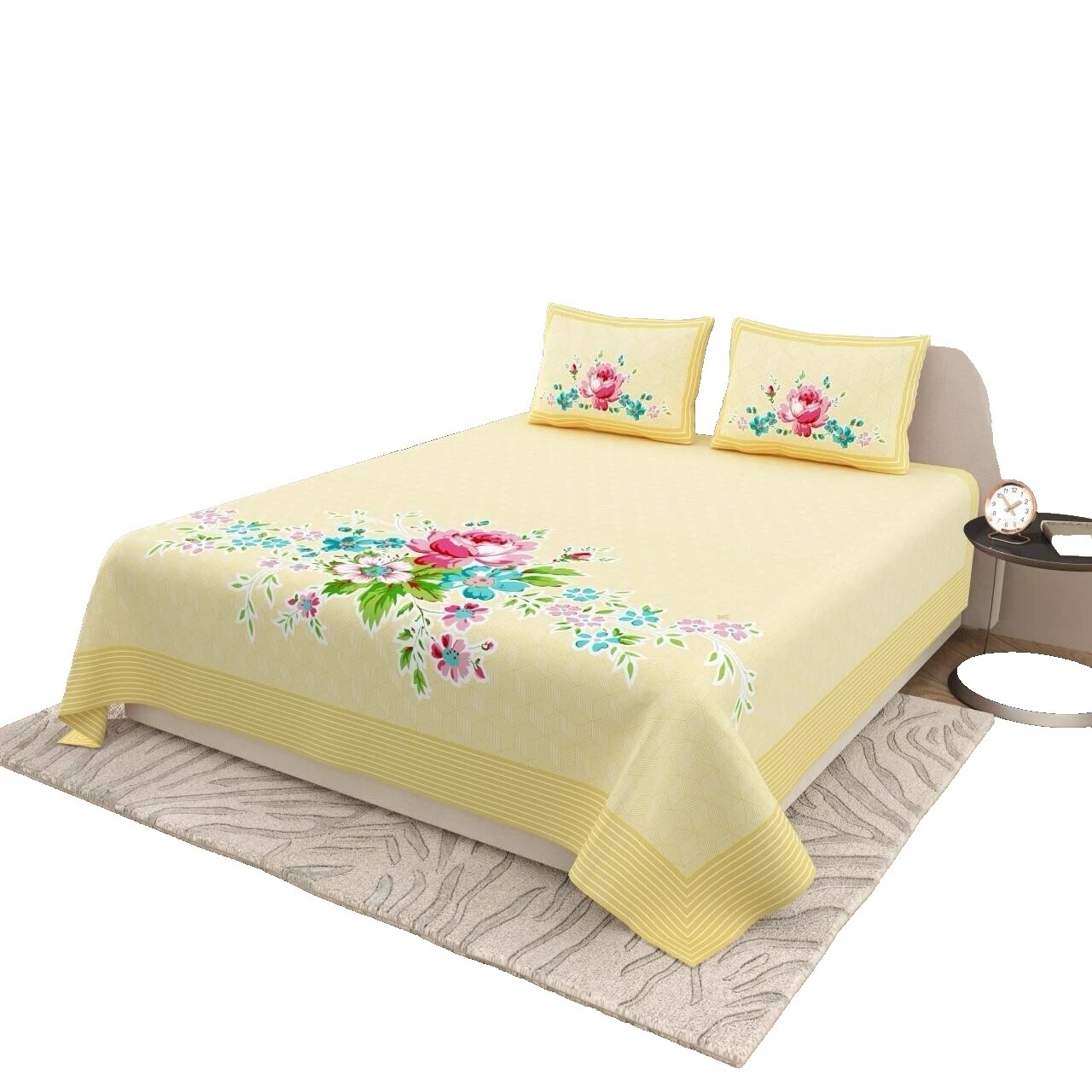 Hojas de Cama Sábanas floral multicolor