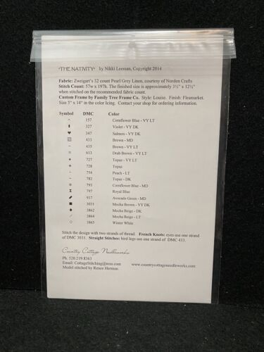 Country Cottage Needleworks #92 The Nativity Counted Cross Stitch Chart - Picture 3 of 3