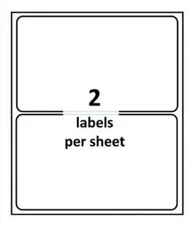 100 Self Adhesive Shipping Mailing Labels 8.5x11 w/Frame Easy Removal BEST USA