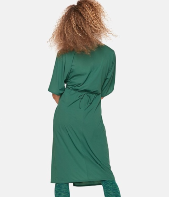 TissueWeave Wrap Dress in Jasper | Outdoor Voices