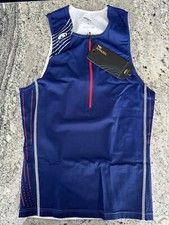 Blueseventy TX2000 Singlet, Mens Medium, Blue