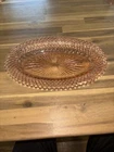 VINTAGE ANCHOR HOCKING MISS AMERICA 10-1/2" PINK OVAL RELISH DISH