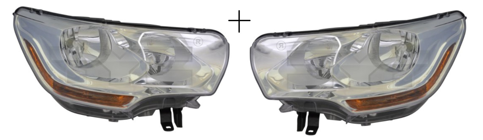 Phares électriques avec moteurs pour Citroën C4 II 2009-2012 optiques H1 H7 avant gauche droite
