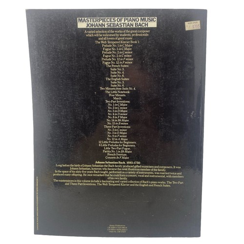 Vintage Meisterwerke der Klaviermusik Johann Sebastian Bach Buch 1986 - Bild 2 von 4