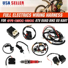 Electric Wiring Harness Loom Kit CDI Stator for GY6 125cc 150cc ATV Quad GO Kart