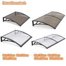 Haustürvordach Überdachung 80/100/120/150/200cm Vordach Außen UV Schutz Terrasse