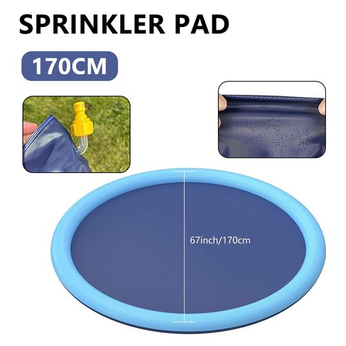 170CM Sprinkler Play Mat Water Toy Dog Pool Beach Splash Pad Game Centre Spray - Picture 15 of 15