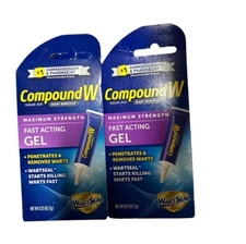 2 Compound W Wart Remover Gel 0.25 oz. (7 g) Each