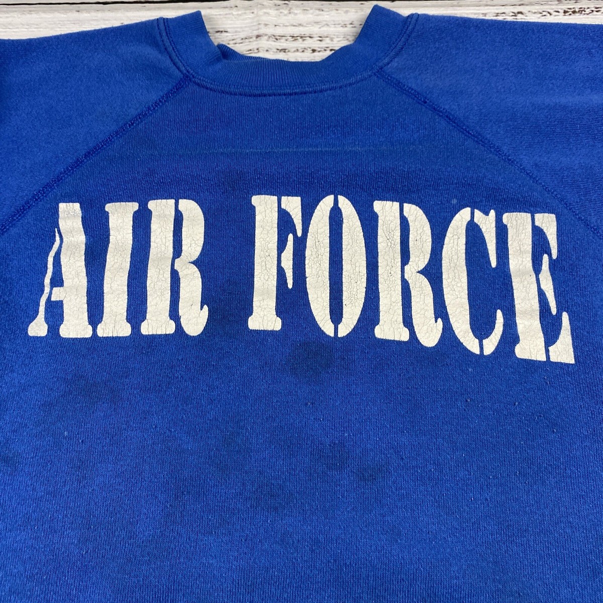 Vintage Artex 1980s Air Force Military 80s Blue Pullover Crewneck 