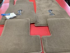 Mustang 2005-2010 Heavy Plush Parchment Cobra Logo Floormats