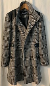 guess houndstooth coat