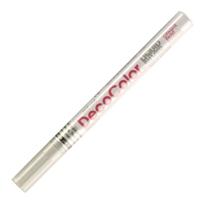 200-SLV Marvy DecoColor Opaque Paint Marker, Fine Tip, Silver, Pack of 1