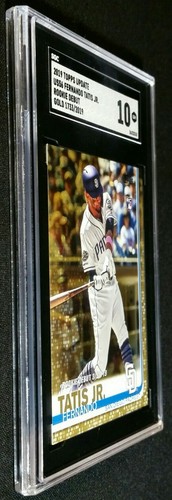 SGC 10 POP 10 SP RC /2019 FERNANDO TATIS JR GOLD 🚨TRUE ROOKIE 2019 Aggiornamento Topps - Foto 8 di 9