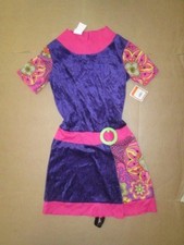 Girls 70'S FUNKY DISCO DRESS Halloween Costume sz L Lg NWT