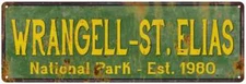 Wrangell–St. Elias National Park Rustic Metal Sign Cabin Decor 106180057055