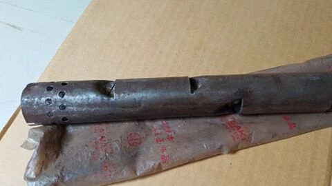 Kawasaki Muffler Baffle Tube GA2 GA3 GA5 NOS JP 725-100-1451 - Image 3 of 4