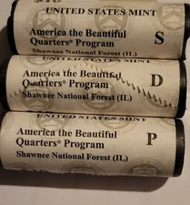 2016 Shawnee Ntl Forest PDS Quarter Set US Mint Rolls