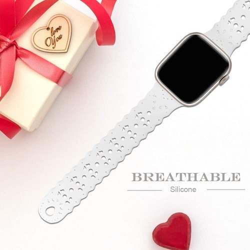Strap For Apple Watch Silicone Band Series 7 6 5 4 38mm 40mm 41mm 42mm 44mm 45mm - Picture 10 of 25
