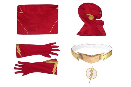 The Flash SE8 Cosplay Bodysuit Costume Barry Allen Outfit Boots Mask Halloween - Picture 6 of 28